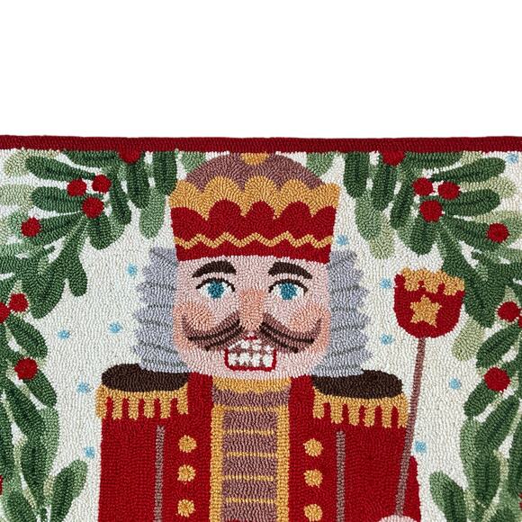 Peking Handicraft NUTCRACKER Hooked Rug 2X3 Christmas Holiday Home Decor New - Picture 13 of 14